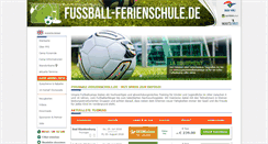 Desktop Screenshot of fussball-ferienschule.de